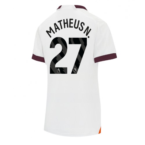 Manchester City Matheus Nunes #27 Gostujuci Dres za Ženska 2023-24 Kratak Rukav